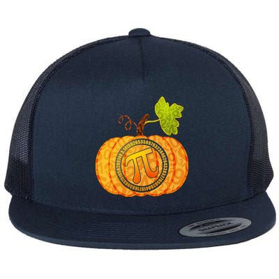 Fall Pumpkin Pi 3.14 Autumn Flat Bill Trucker Hat