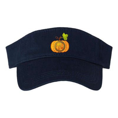 Fall Pumpkin Pi 3.14 Autumn Valucap Bio-Washed Visor