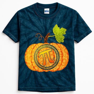 Fall Pumpkin Pi 3.14 Autumn Kids Tie-Dye T-Shirt