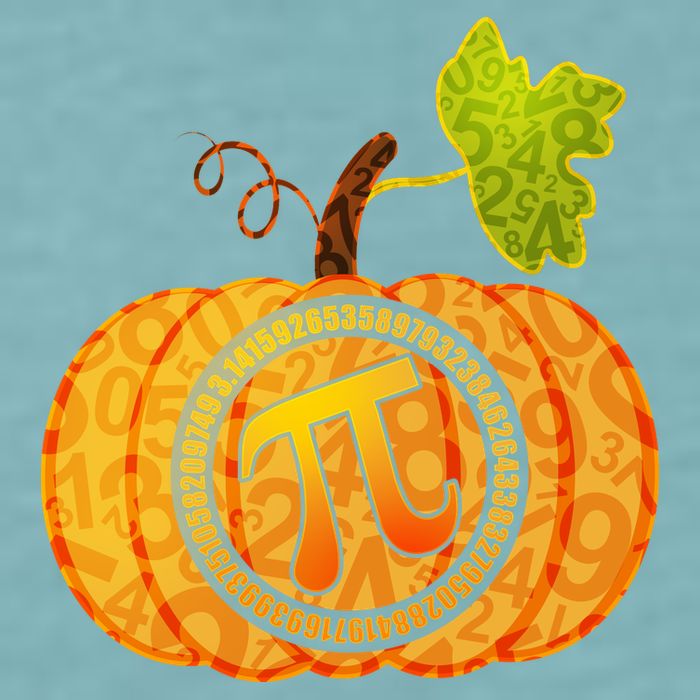 Fall Pumpkin Pi 3.14 Autumn Sueded Cloud Jersey T-Shirt