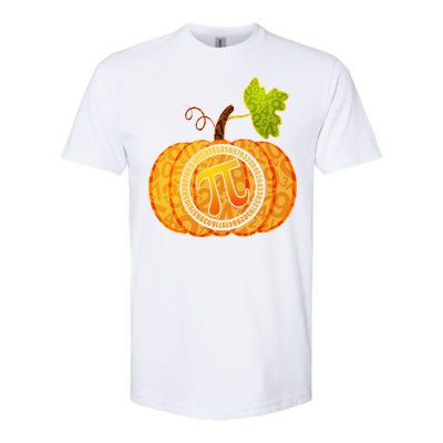 Fall Pumpkin Pi 3.14 Autumn Softstyle® CVC T-Shirt