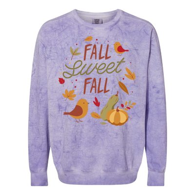 Fall Sweet Fall Autmn Colorblast Crewneck Sweatshirt