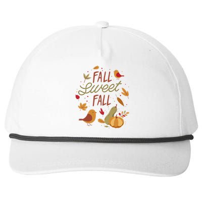 Fall Sweet Fall Autmn Snapback Five-Panel Rope Hat