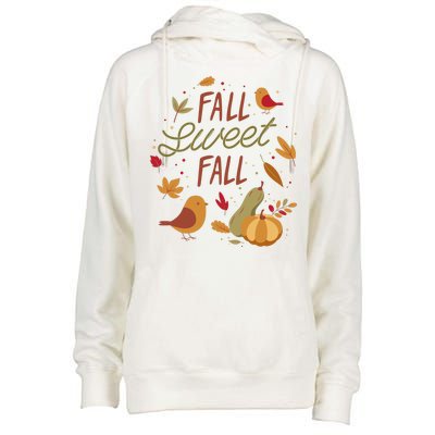 Fall Sweet Fall Autmn Womens Funnel Neck Pullover Hood