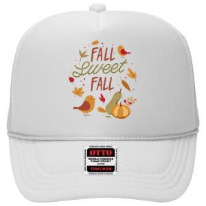 Fall Sweet Fall Autmn High Crown Mesh Back Trucker Hat