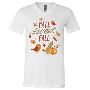 Fall Sweet Fall Autmn V-Neck T-Shirt