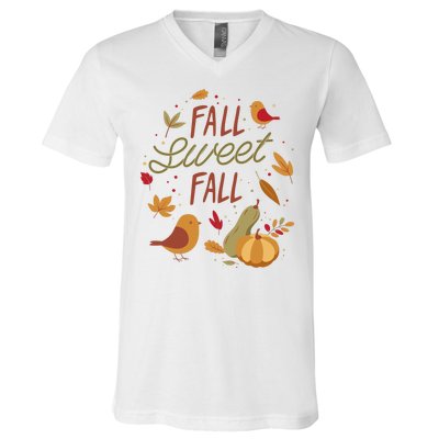 Fall Sweet Fall Autmn V-Neck T-Shirt