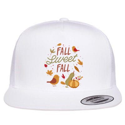 Fall Sweet Fall Autmn Flat Bill Trucker Hat