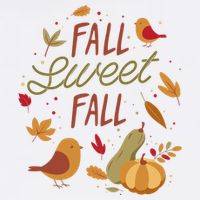 Fall Sweet Fall Autmn Cooling Performance Long Sleeve Crew