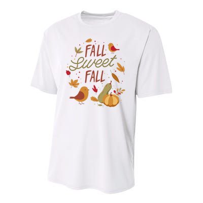 Fall Sweet Fall Autmn Youth Performance Sprint T-Shirt