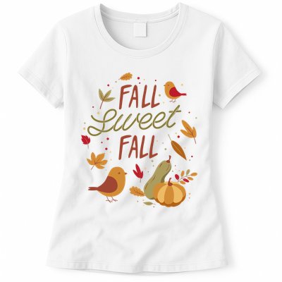 Fall Sweet Fall Autmn Womens T-Shirt