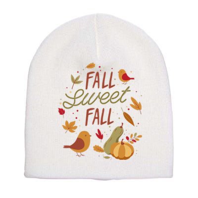 Fall Sweet Fall Autmn Short Acrylic Beanie