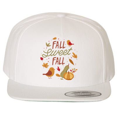 Fall Sweet Fall Autmn Wool Snapback Cap