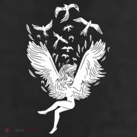 Falling Angel Doves Cool Comfort Performance Bucket Hat