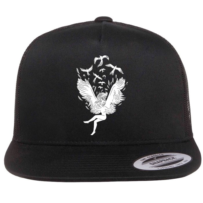 Falling Angel Doves Flatbill Hat