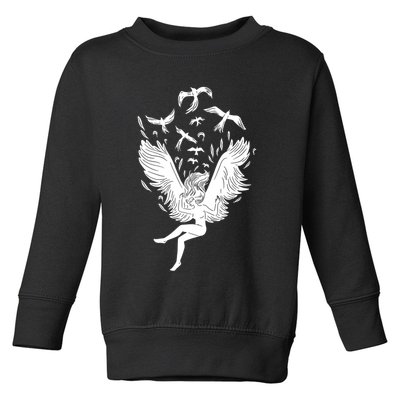 Falling Angel Doves Toddler Sweatshirt