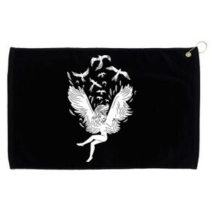 Falling Angel Doves Grommeted Golf Towel