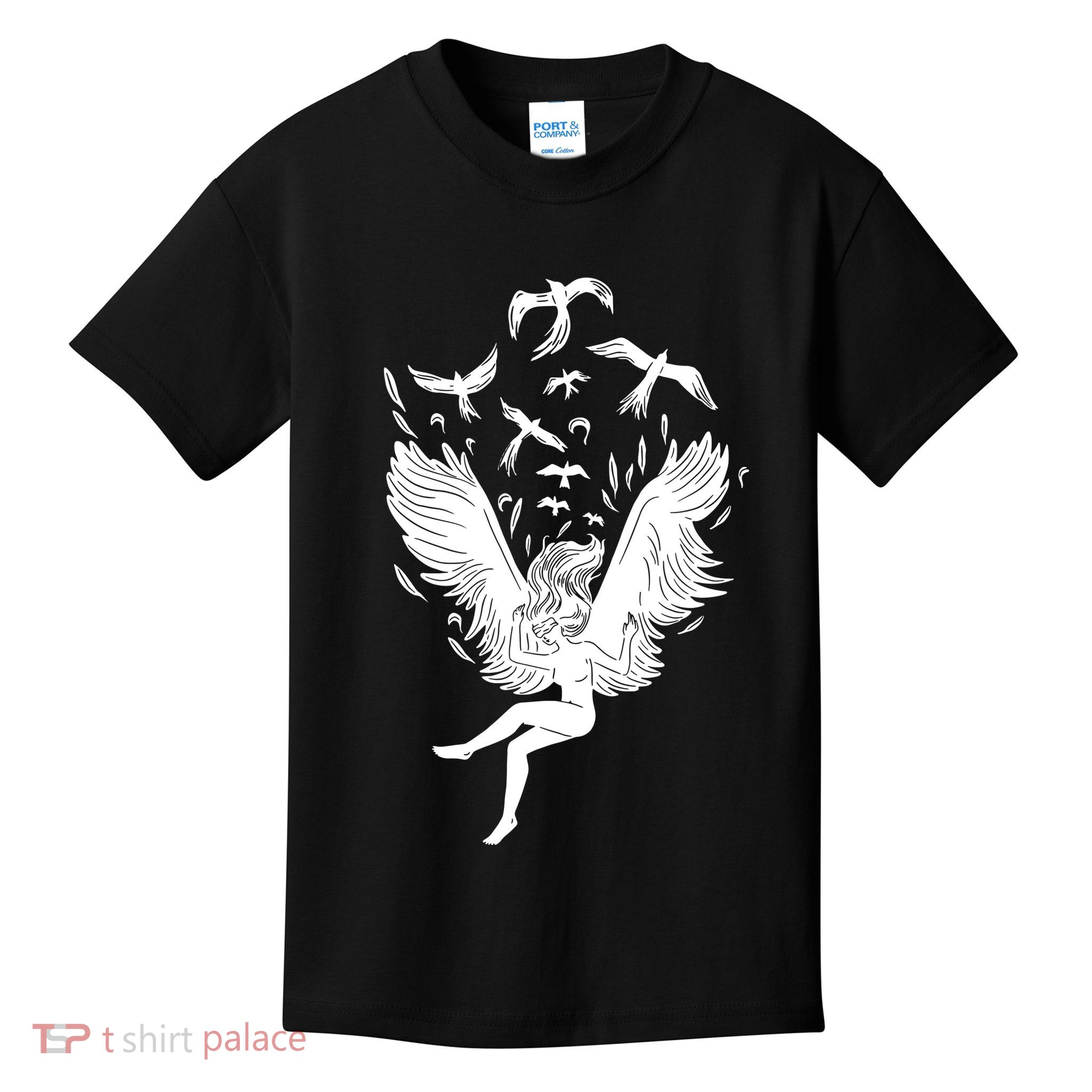 Falling Angel Doves Kids T-Shirt