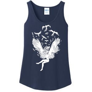 Falling Angel Doves Ladies Essential Tank