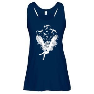 Falling Angel Doves Ladies Essential Flowy Tank