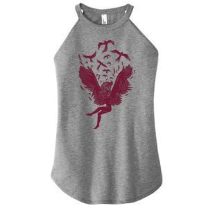 Falling Angel Doves Women's Perfect Tri Rocker Tank