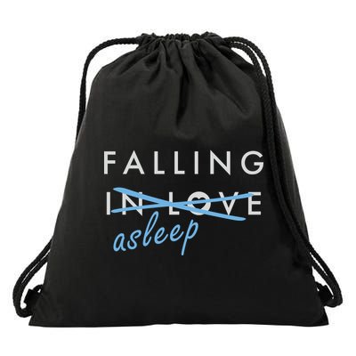 Falling In Love Asleep Drawstring Bag