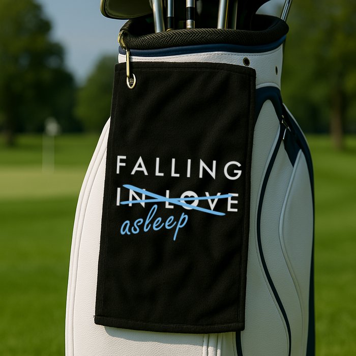 Falling In Love Asleep Golf Towel