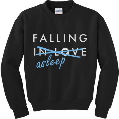 Falling In Love Asleep Kids Sweatshirt