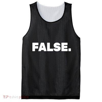 False. Mesh Reversible Basketball Jersey Tank