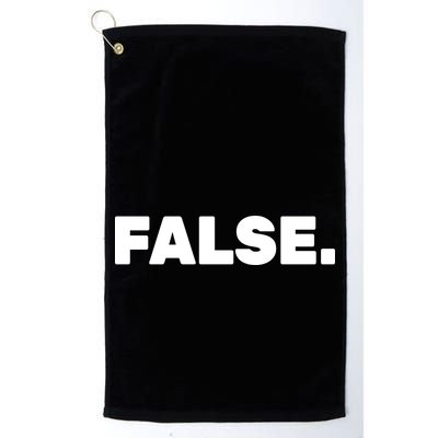 False. Golf Towel