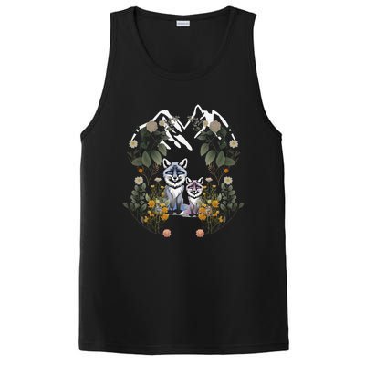 Forest Animals Mountain Fox Foxes Flowers Nature ChildrenS Fairy Tales PosiCharge Competitor Tank