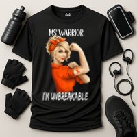 Fight Against MS Awareness I'M Unbreakable Cooling Performance Crew T-Shirt