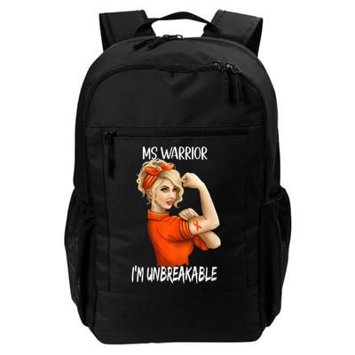 Fight Against MS Awareness I'M Unbreakable Daily Commute Backpack