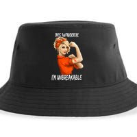Fight Against MS Awareness I'M Unbreakable Sustainable Bucket Hat