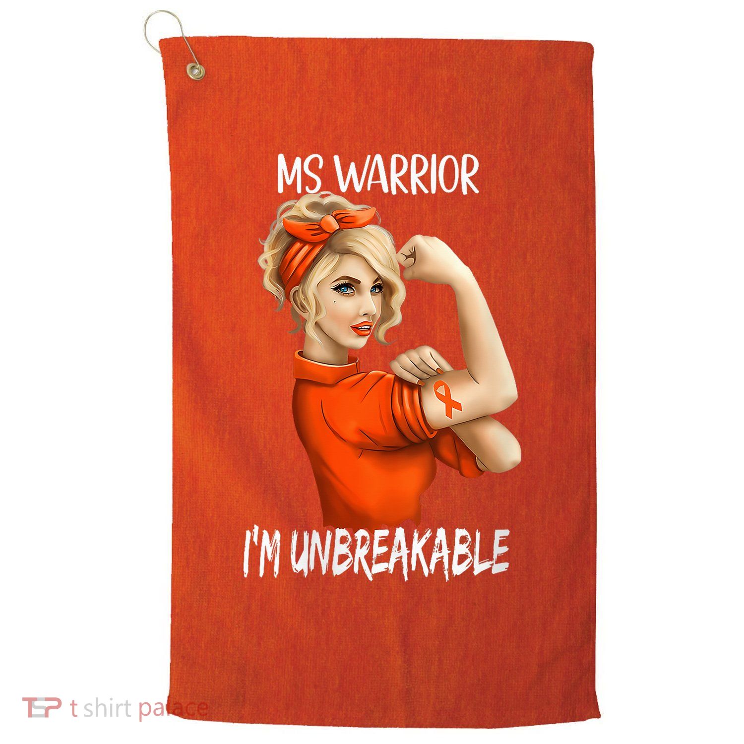 Fight Against MS Awareness I'M Unbreakable Golf Towel