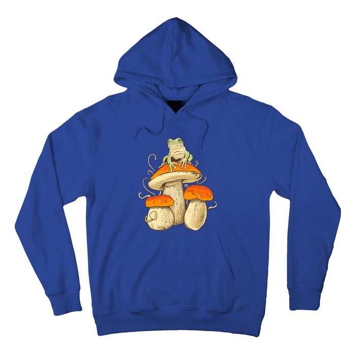 Frog And Mushrooms Funny Gift Hoodie