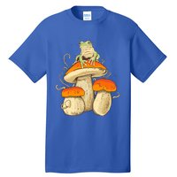 Frog And Mushrooms Funny Gift Tall T-Shirt