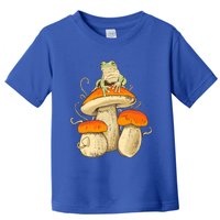 Frog And Mushrooms Funny Gift Toddler T-Shirt