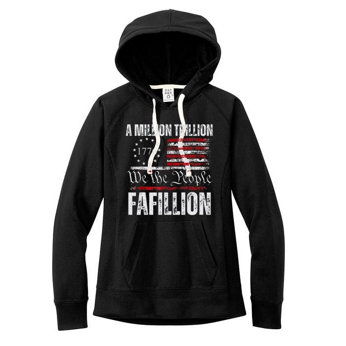 Funny A Million Trillion Fafillion Anti Biden Debate 2024 Women's Fleece Hoodie