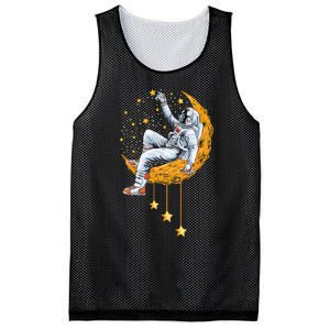 Funny Astronaut Moon Planets Colorful Space Graphic Mesh Reversible Basketball Jersey Tank