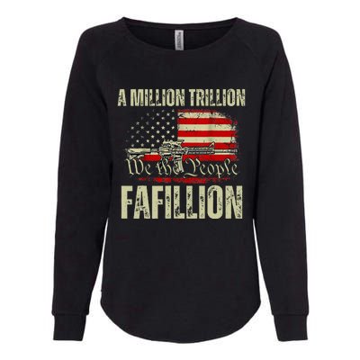 Funny A Million Trillion Fafillion Anti Biden Debate 2024 Womens California Wash Sweatshirt