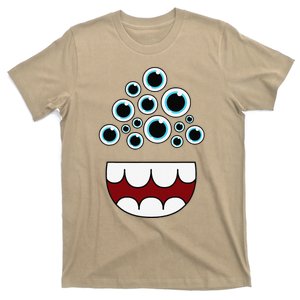 Funny Alien Monster Face Group Costume Birthday Halloween T-Shirt