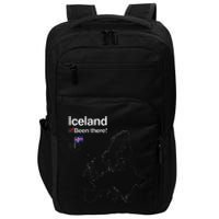 Flag And Map Of Iceland Impact Tech Backpack