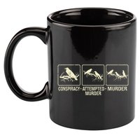 Funny Attempted Murder Crow 11oz C Handle Ceramic Mug
