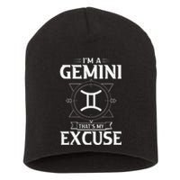 Funny Astrology May June birthday gifts Gemini Zodiac sign Short Acrylic Beanie