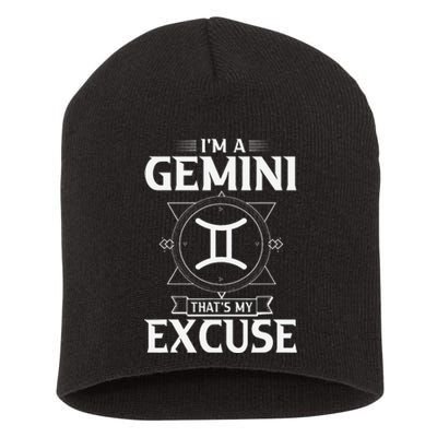 Funny Astrology May June birthday gifts Gemini Zodiac sign Short Acrylic Beanie