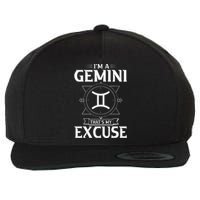 Funny Astrology May June birthday gifts Gemini Zodiac sign Wool Snapback Cap