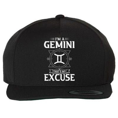 Funny Astrology May June birthday gifts Gemini Zodiac sign Wool Snapback Cap