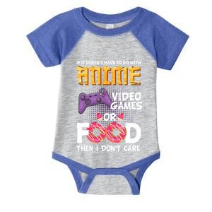 Funny Anime Merch Video Games Or Food Anime Gift Infant Baby Jersey Bodysuit