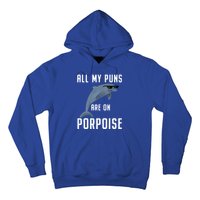 Funny All My Puns Are On Porpoise Dolphin Quote Meaningful Gift Cute Gift Hoodie